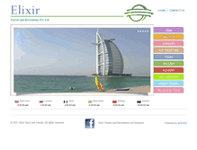 Tablet Screenshot of elixirtravels.com